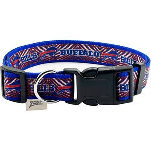 Pets First Buffalo Bills Zubaz Dog Collar, Large