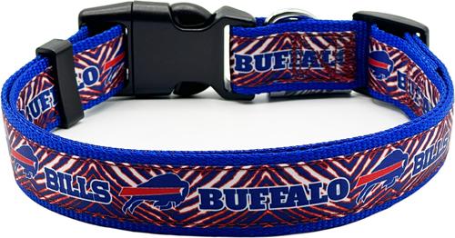 Show full view: Pets First Buffalo Bills Zubaz Dog Collar, Large slide 2 of 3