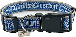 Pets First Detroit Lions Zubaz Dog Collar, Large
