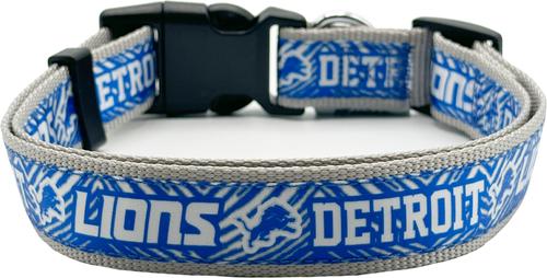 Show full view: Pets First Detroit Lions Zubaz Dog Collar, Large slide 2 of 3