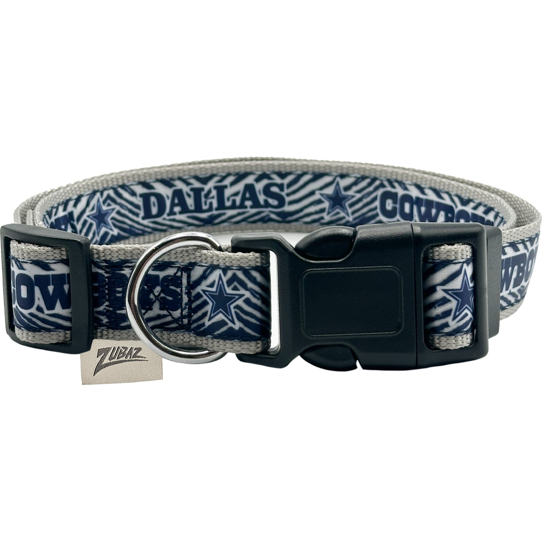 Pets First Dallas Cowboys Zubaz Dog Collar, Large