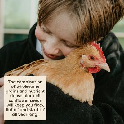 Show full view: Scratch and Peck Feeds Organic Scratch + Seeds Chicken Treats, 10-lb pouch slide 5 of 8