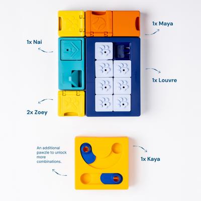 Show full view: Pawzler Smarty Set Puzzle Dog Toy slide 3 of 7