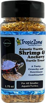Show full view: TropicZone Shrimp & Anchovy Small Aquatic Turtle Treat, 1.75-oz bottle slide 2 of 5