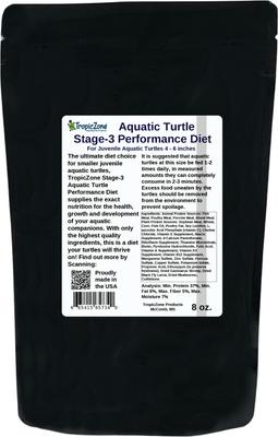 Show full view: TropicZone Performance Daily Diet Stage 3 Juvenile Aquatic Turtle Food, 8-oz bag slide 2 of 2
