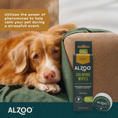 Show full view: ALZOO Calming Pheromones Dog & Cat Wipes, 7 count slide 8 of 11