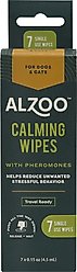ALZOO Calming Pheromones Dog & Cat Wipes, 7 count