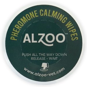 ALZOO Calming Pheromones Dog & Cat Wipes, 7 count