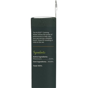 ALZOO Calming Pheromones Dog & Cat Wipes, 7 count