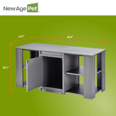 Show full view: New Age Pet ECOFLEX Reptile Habitat Versa Stand, Grey, 60-in slide 5 of 10