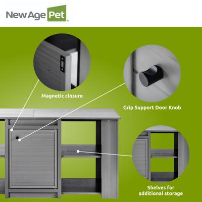 Show full view: New Age Pet ECOFLEX Reptile Habitat Versa Stand, Grey, 60-in slide 4 of 10