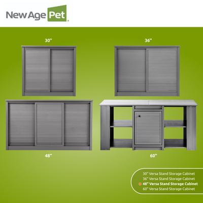 Show full view: New Age Pet ECOFLEX Reptile Habitat Versa Stand, Grey, 48-in slide 7 of 10