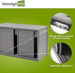 New Age Pet ECOFLEX Two 120g Reptile Enclosures Setup with Versa Stand, Grey slide 2 of 9