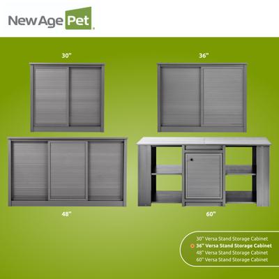 Show full view: New Age Pet ECOFLEX Reptile Habitat Versa Stand, Grey, 36-in slide 7 of 10