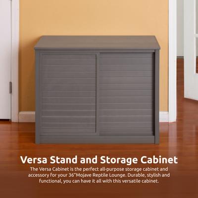 Show full view: New Age Pet ECOFLEX Reptile Habitat Versa Stand, Grey, 36-in slide 2 of 10