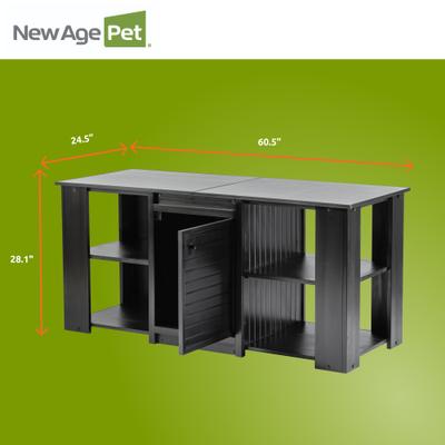Show full view: New Age Pet ECOFLEX 150g Reptile Enclosure with Matching Cabinet Stand Set in Black slide 9 of 9