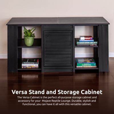 Show full view: New Age Pet ECOFLEX 150g Reptile Enclosure with Matching Cabinet Stand Set in Black slide 7 of 9