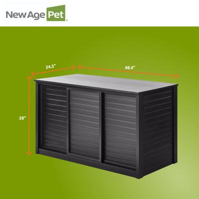 Show full view: New Age Pet ECOFLEX Two 120g Reptile Enclosures Setup without Stand, Black slide 9 of 9