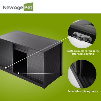 Show full view: New Age Pet ECOFLEX Two 120g Reptile Enclosures Setup without Stand, Black slide 8 of 9