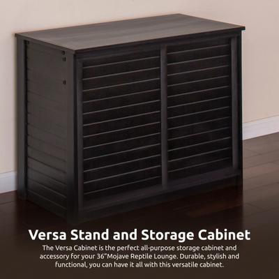 Show full view: New Age Pet ECOFLEX Two 50g Reptile Enclosures Setup with Stand, Black slide 8 of 9