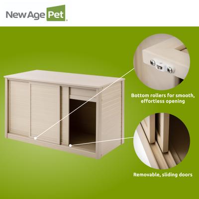 Show full view: New Age Pet ECOFLEX Two 120g Reptile Enclosures Setup with Versa Stand, Maple slide 9 of 9