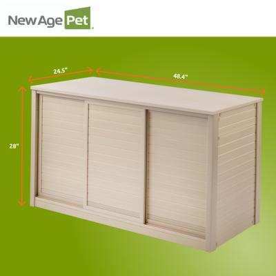 Show full view: New Age Pet ECOFLEX Two 120g Reptile Enclosures Setup without Stand, Maple slide 9 of 9