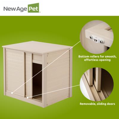 Show full view: New Age Pet ECOFLEX Small Reptile Enclosure with Versa Stand Set in Maple slide 8 of 9