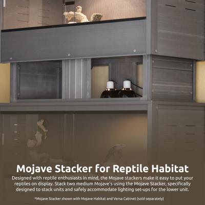 Show full view: New Age Pet ECOFLEX Two 50g Reptile Enclosures Setup without Stand, Grey slide 7 of 9