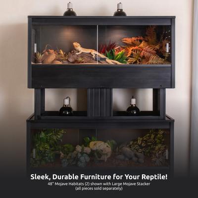 Show full view: New Age Pet ECOFLEX Mojave Reptile Habitat Stacker, Espresso, Large slide 8 of 10