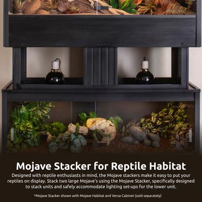 Show full view: New Age Pet ECOFLEX Mojave Reptile Habitat Stacker, Espresso, Large slide 2 of 10