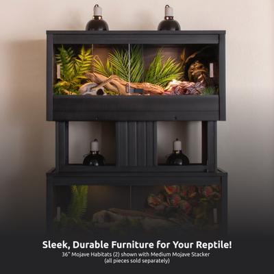 Show full view: New Age Pet ECOFLEX Mojave Reptile Habitat Stacker, Espresso, Medium slide 8 of 10