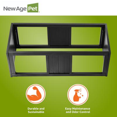 Show full view: New Age Pet ECOFLEX Mojave Reptile Habitat Stacker, Espresso, Medium slide 6 of 10