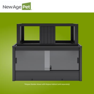 Show full view: New Age Pet ECOFLEX Two 50g Reptile Enclosures Setup without Stand, Black slide 8 of 9