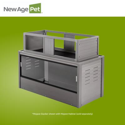 Show full view: New Age Pet ECOFLEX Mojave Reptile Habitat Stacker, Grey, Large slide 4 of 10