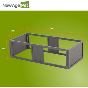 New Age Pet ECOFLEX Mojave Reptile Habitat Stacker, Grey, Large