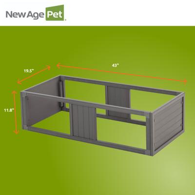 Show full view: New Age Pet ECOFLEX Mojave Reptile Habitat Stacker, Grey, Large slide 5 of 10