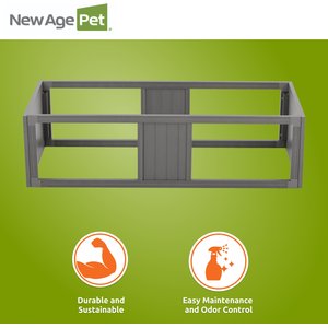 New Age Pet ECOFLEX Mojave Reptile Habitat Stacker, Grey, Large