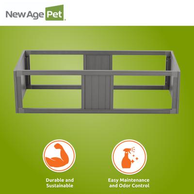 Show full view: New Age Pet ECOFLEX Mojave Reptile Habitat Stacker, Grey, Large slide 6 of 10