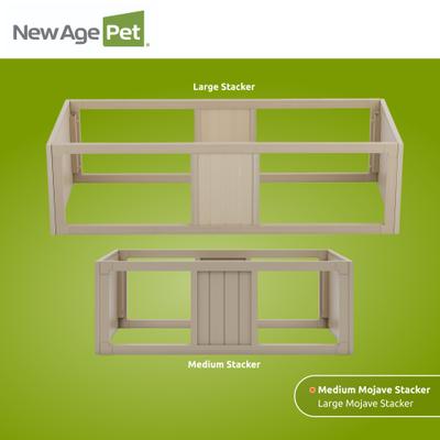 Show full view: New Age Pet ECOFLEX Mojave Reptile Habitat Stacker, Maple, Medium slide 7 of 10