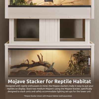 Show full view: New Age Pet ECOFLEX Mojave Reptile Habitat Stacker, Maple, Medium slide 2 of 10