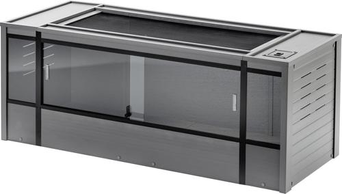 Show full view: New Age Pet ECOFLEX 150g Reptile Enclosure with Matching Cabinet Stand Set in Grey slide 2 of 9