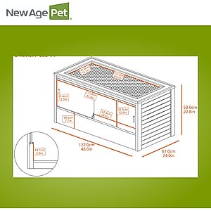 New Age Pet ECOFLEX Mojave Reptile Habitat, Grey, 120-gal