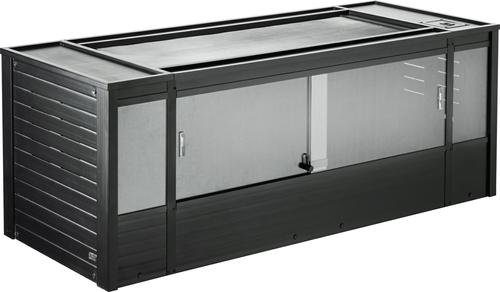 Show full view: New Age Pet ECOFLEX 150g Reptile Enclosure with Matching Cabinet Stand Set in Black slide 2 of 9
