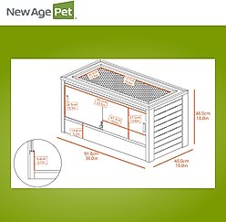 New Age Pet ECOFLEX Mojave Reptile Enclosure, Black, 50-gal slide 2 of 9