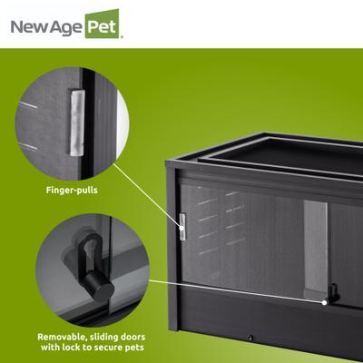 Show full view: New Age Pet ECOFLEX Mojave Reptile Enclosure, Black, 50-gal slide 5 of 11