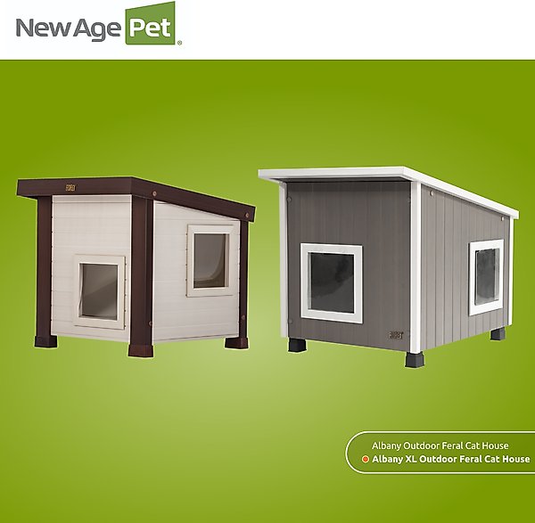 Show full view: New Age Pet ECOFLEXoflex Outdoor Cat House slide 6 of 9