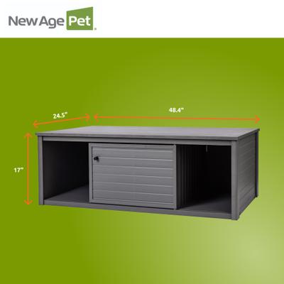 Show full view: New Age Pet ECOFLEX Lo-Boy Reptile Lounge Versa Stand, 48-in, Grey slide 5 of 10