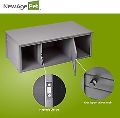 New Age Pet ECOFLEX Two 120g Reptile Enclosures Setup with Low Boy Stand, Grey slide 2 of 9