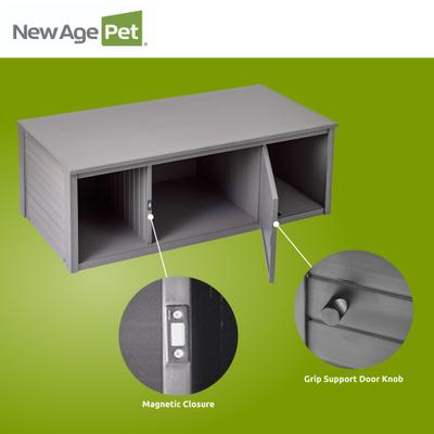 Show full view: New Age Pet ECOFLEX Lo-Boy Reptile Lounge Versa Stand, 48-in, Grey slide 4 of 10