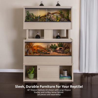 Show full view: New Age Pet ECOFLEX Lo-Boy Reptile Lounge Versa Stand, 48-in, Maple slide 8 of 10